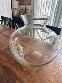 Large glass vase