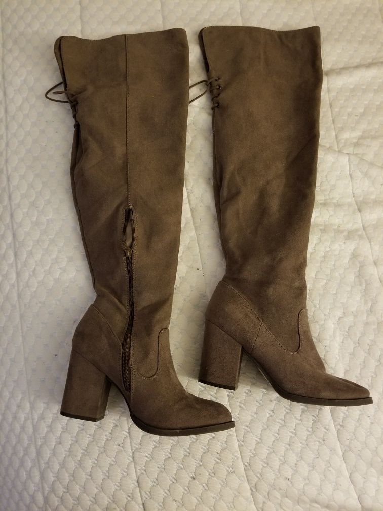 Thigh High, High Heeled Boots