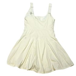 Popflex Tie-Breaker Superdress Active Exercise Tennis Skirt Pockets White XS