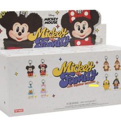 Mickey Family Cute Together Keychain Series Figures