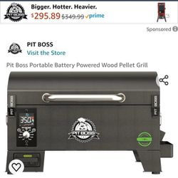 Pit Boss Portable Battery Powered Wood Pellet Grill BRAND NEW