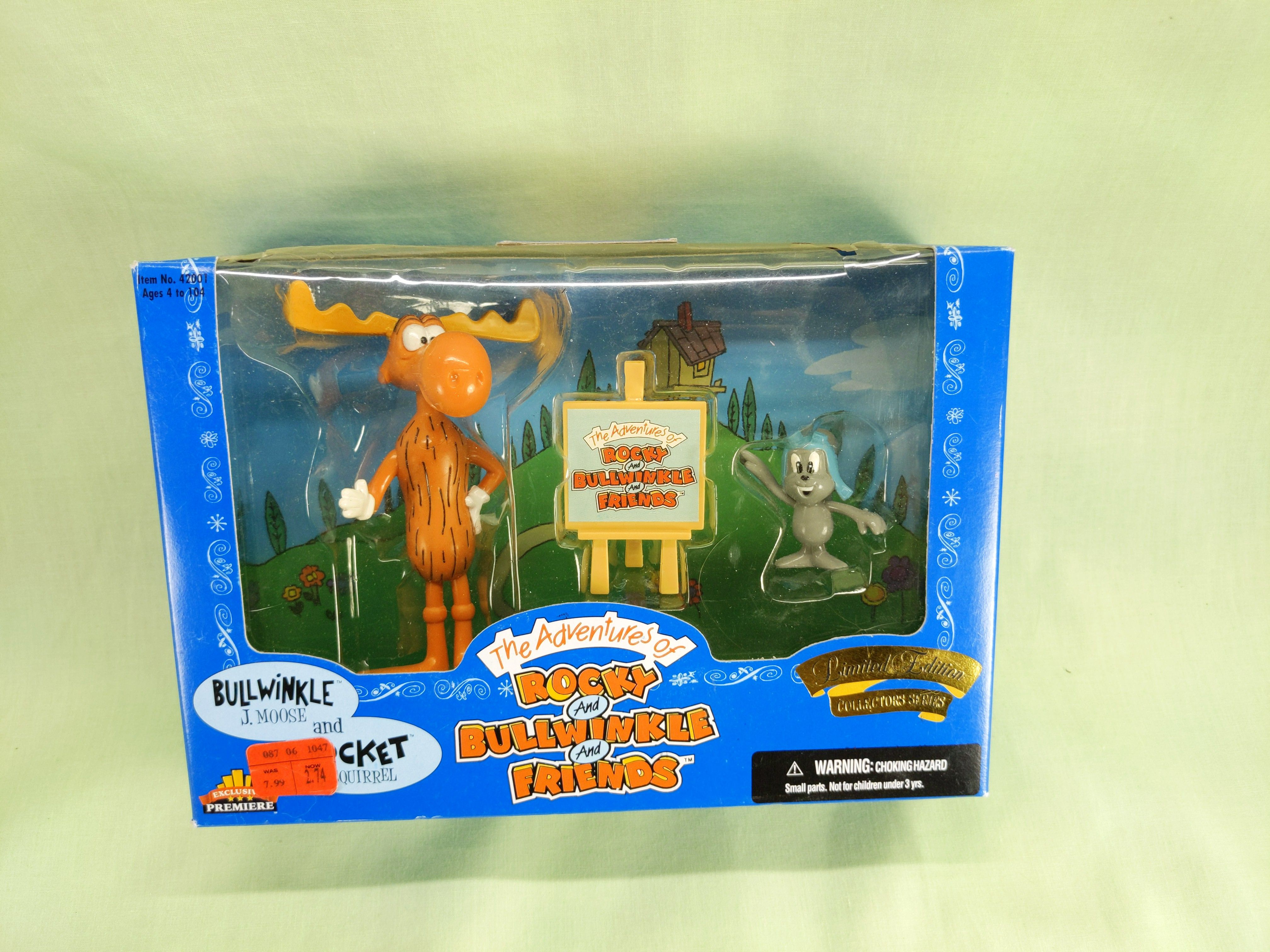 1998 The Adventures of Rocky and Bullwinkle and Friends Rocket Bullwinkle 42001