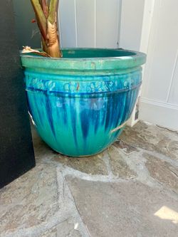 Large Ceramic Round Planters