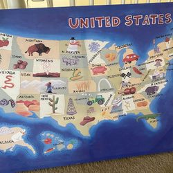 Kids poster canvas board USA