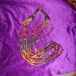 Earthy Swingy Multi-strand Necklace