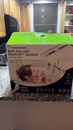 Bath fan wth Bluetooth speaker