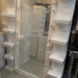 Full Body Mirror And Shelfs