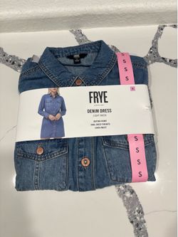 Frye denim dress size small new