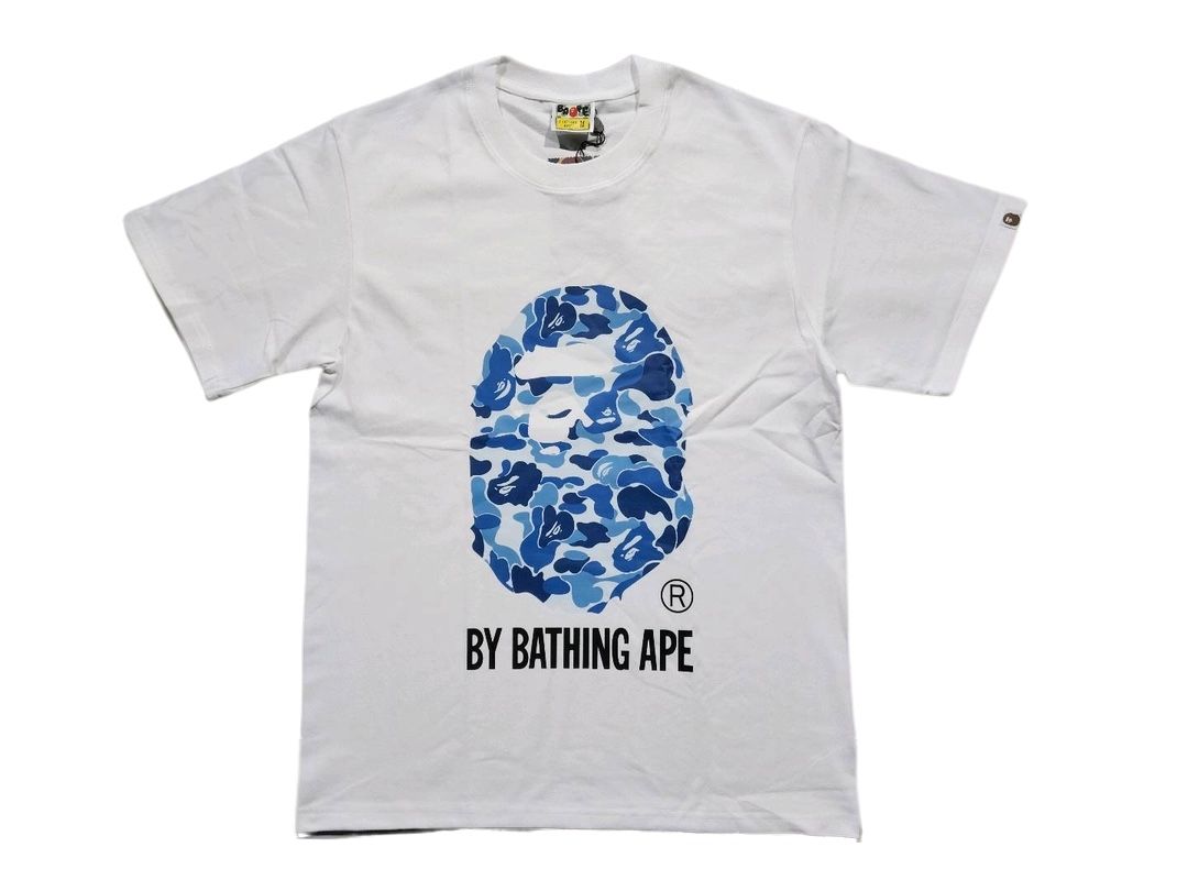 Bape White & Blue Tee / T-Shirt Size M