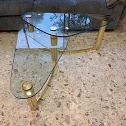 Mid Century Glass Coffee Table
