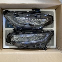 Headlights 2016-2021 Honda Civic Sedan, Hatchback, Coupe