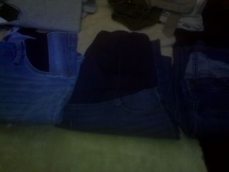 Maternity clothes for sale, I want to sell it all for 70. Some have tags but were never used.