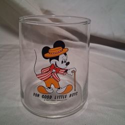 Vintage Mickey Mouse Candy Glass