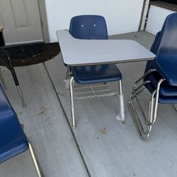 Child Student School Desk With Chair
