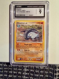 Donphan CGC Mint 9 Pokémon Secret Wonders 48/132