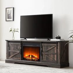 TV Stand For Tvs Up To 75" With Fireplace