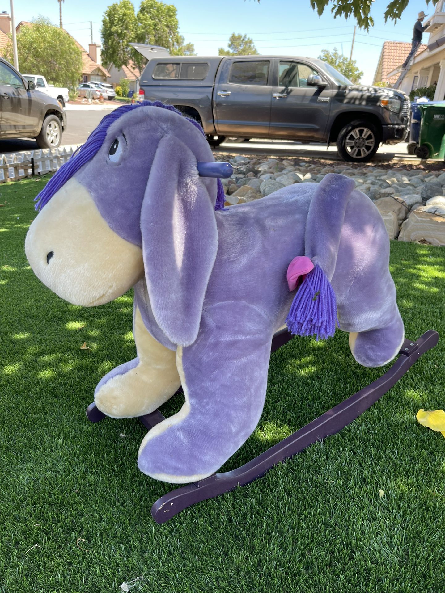 Eeyore Rocking Horse Stuffed Animal Disney 
