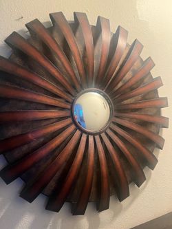 Sun shape mirror