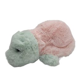 World’s Softest Plush Pink Green Turtle Beverly Hills Teddy Bear Stuffed 10" NWT