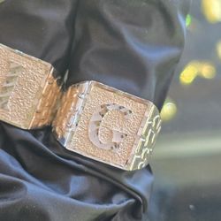 Initial Silver Rings 