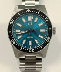 WatchDives WD1965 Seiko 62MAS Diver (Teal Sunburst Dial)