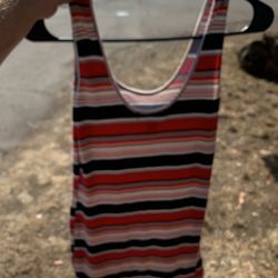 Stripped Body Con Dress