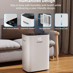 NEW 5500 Sq.ft Dehumidifier for Basement, Wpsoert 80 Pints Dehumidifiers for Home