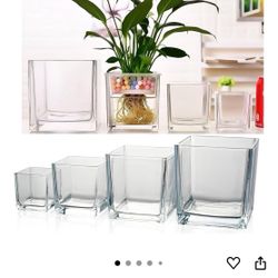 Square Glass Vase