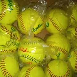 SOFTBALL 🥎 SOFTBALLS 12 INCH DOZEN NEW IN WRAPPERS!only 80! Betta Hurry