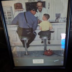 NORMAN ROCKWELL THE RUNAWAY ART PRINT FRAMED MAKE OFFER