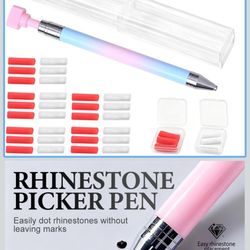 Automatic Refillable Wax Pen, 2026 New Upgrade Diamond Art Pen with 30Pcs Wax Diamond Art Accessories Refillable Wax Pen for Diamond Art Nail DIY Craf