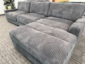 Large Oversize Modern Sectional Sofa with Chaise Set Deep Seat Low Profile Modular Piece Perfect for Apartment Living Room Designer Staging Style SALE
