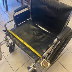 Big and sturdy 22 inches Wide wheelchair 