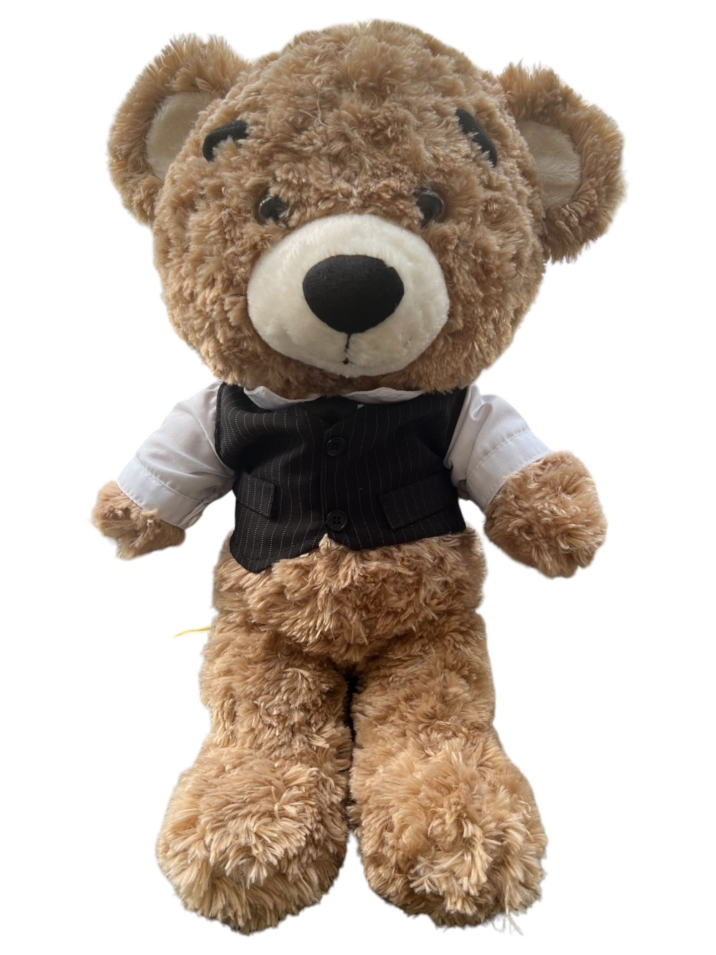 Build A Bear Bearemy Big Head Plush Bear With Big Eyebrows With Suit Top And Tie This adorable plush bear from Build-A-Bear Workshop is perfect for a