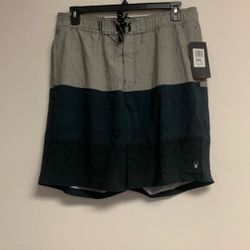 Spider Men’s Swim Trunk Sz XXL. Gray/Black.                   Sh