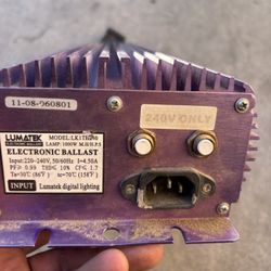 Lumatek 1000W electronic ballast