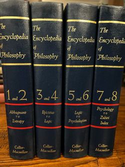 Encyclopedia of Philosophy Edwards Complete 8 Vol in 4 Books 1972 Reprint