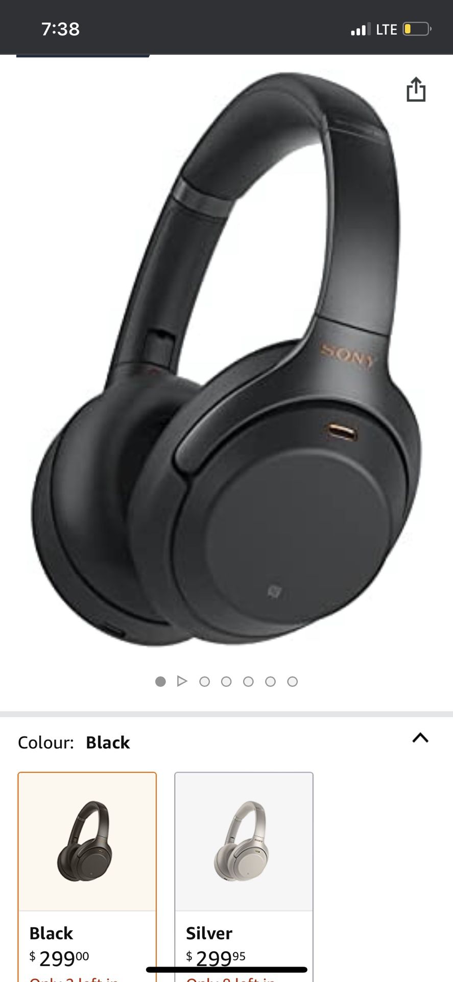 Sony Wh-1000xM3 Headphones