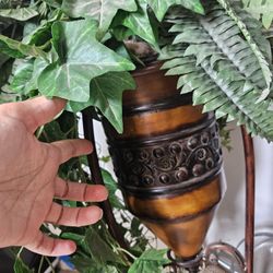 Artificial Plant Decor. N A  Tall Stand Planter 