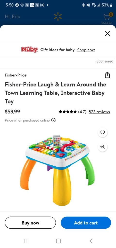  Toys Learning Table 