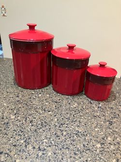Beautiful 3 piece canister set