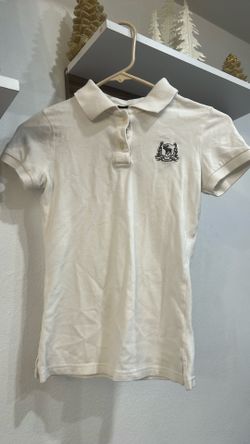 Abercrombie And Fitch White Polo Shirt