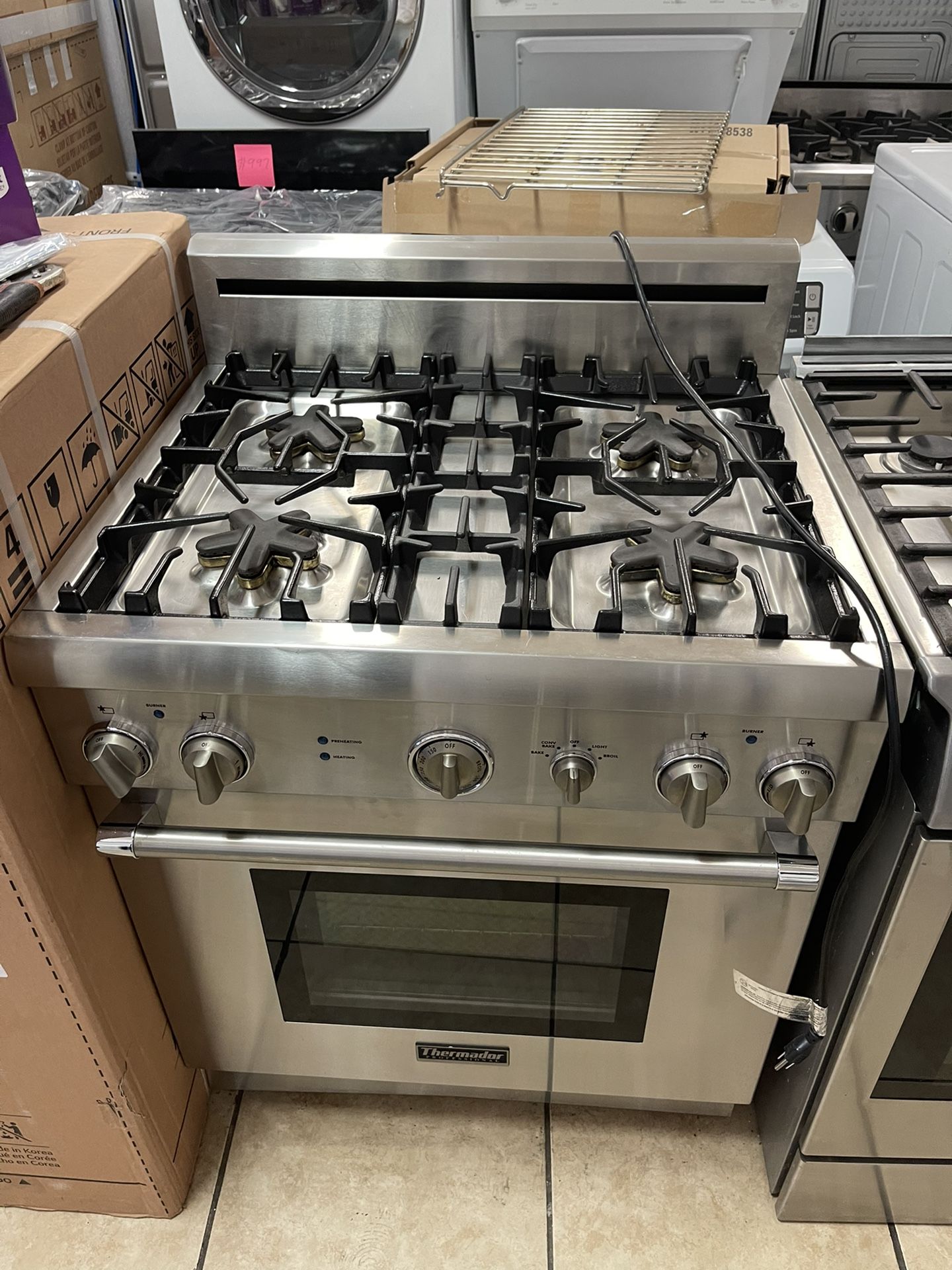 30” Inch Thermador Gas Range 