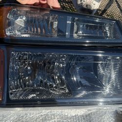 04-12 Chevy Colorado Smoke Headlights Parking Lights