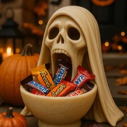 Scary Halloween Candy Bowl