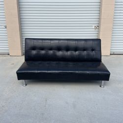 *Free Delivery* Black Futon Couch Sofa Sleeper Bed