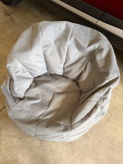 Large Gray Bean Bag Chair