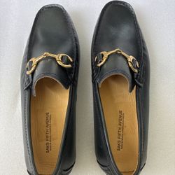 Saks Fifth Avenue Leather Loafers Size 8 – New