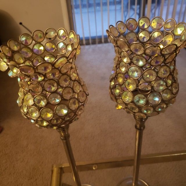 Crystal Candle Holders 