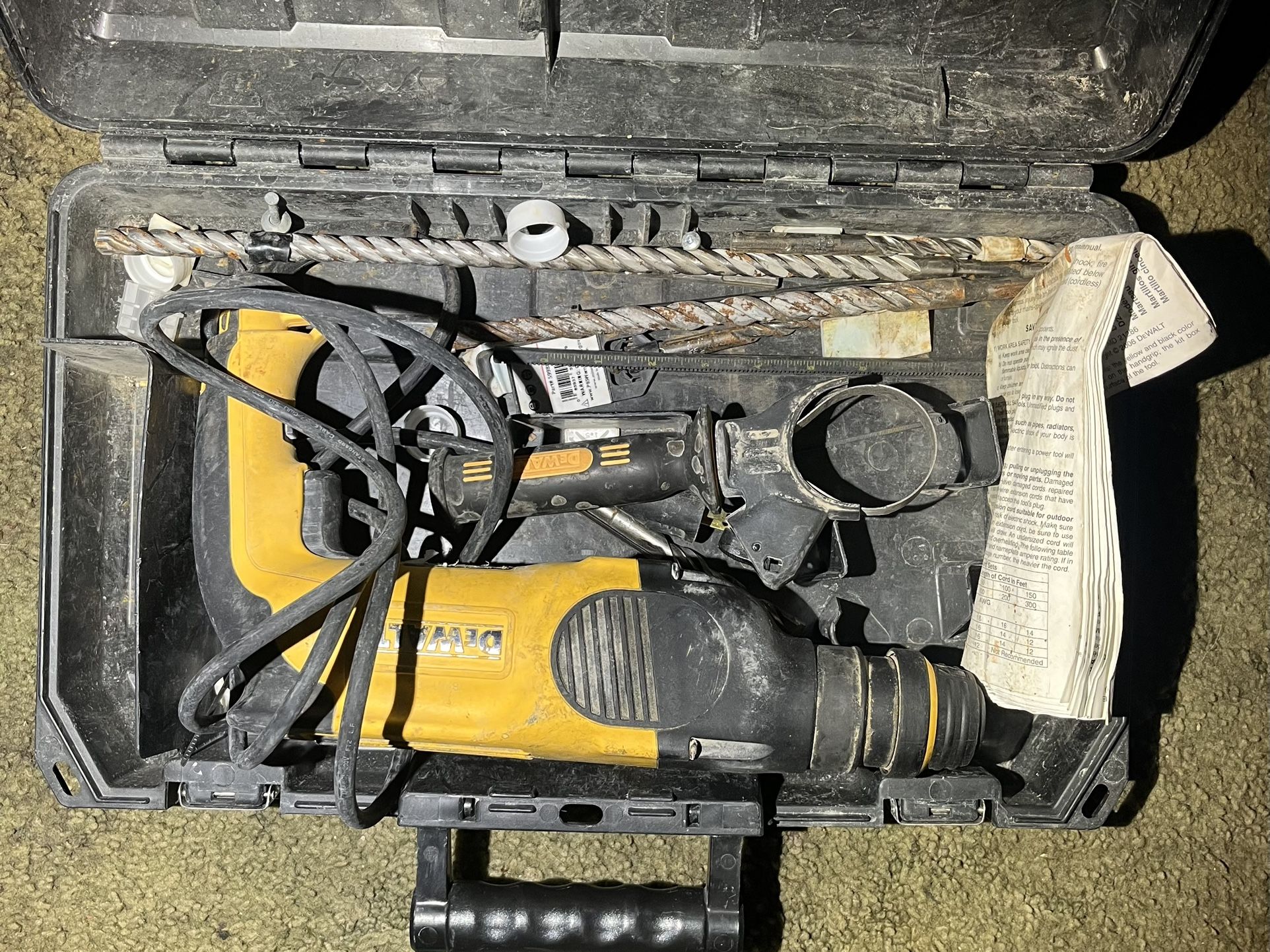 Dewalt concrete drill